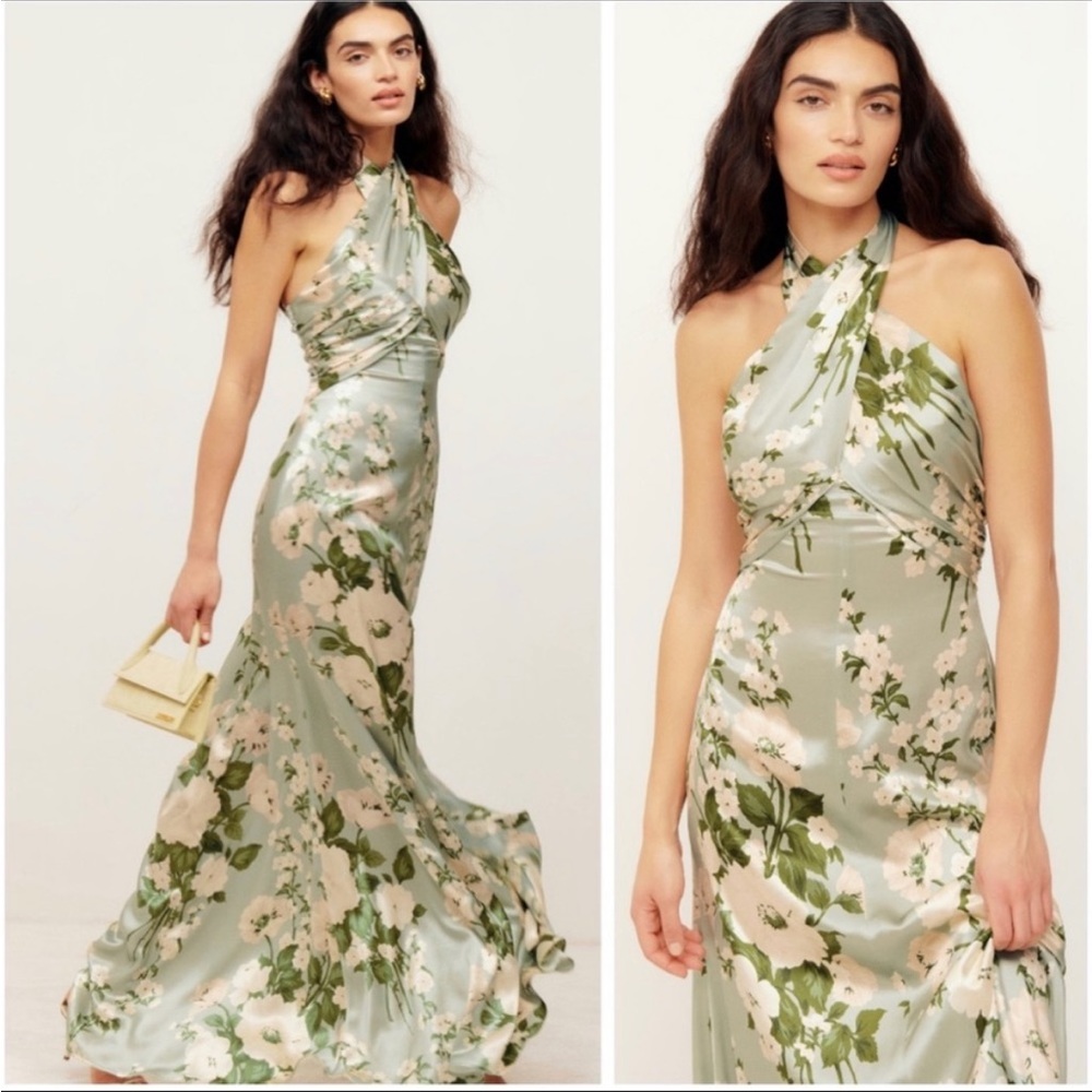Reformation Veria Silk Dress